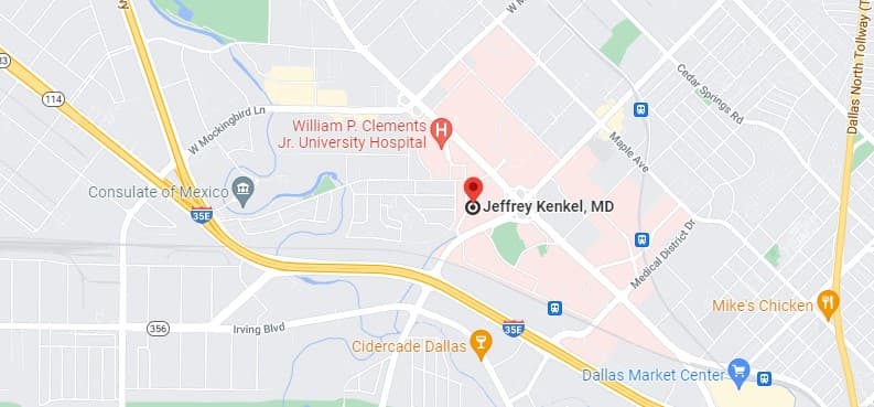 Directions to Dr. Kenkel MD in Dallas, TX