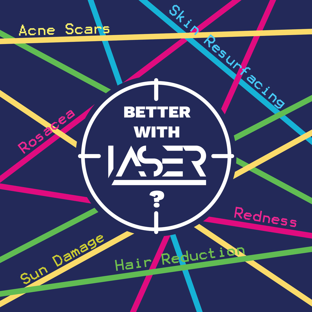 "Better with Lasers" Graphic