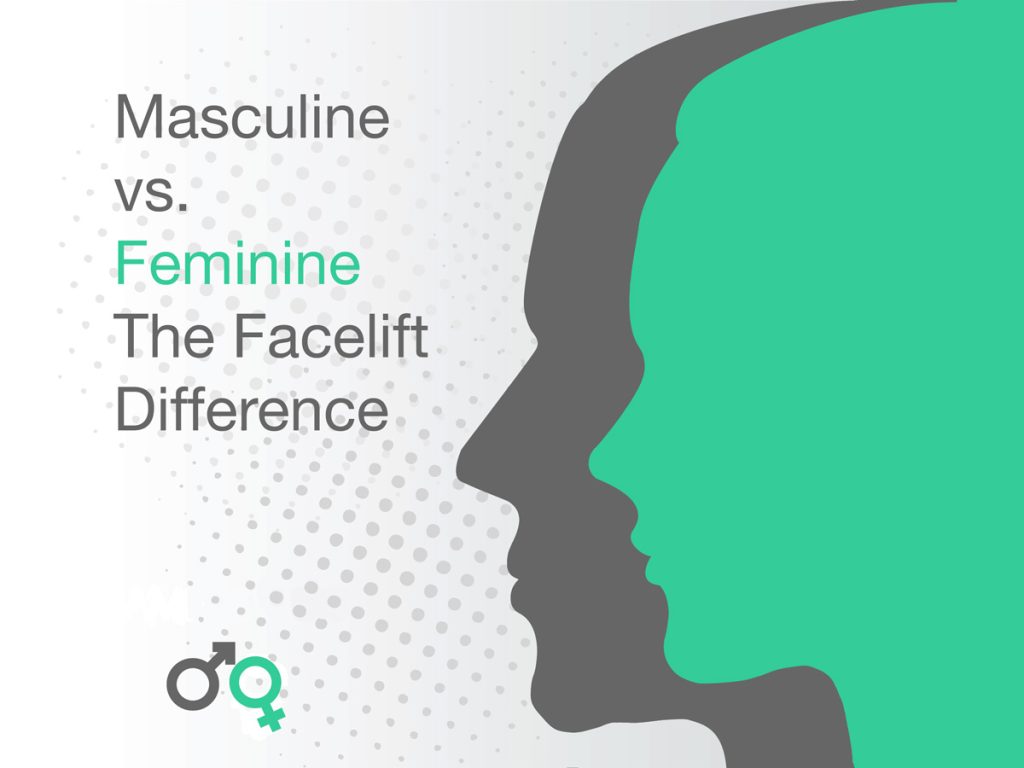 Masculine versus feminine facelift