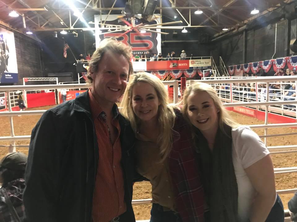 The Kenkels at the rodeo before "sheltering at home"
