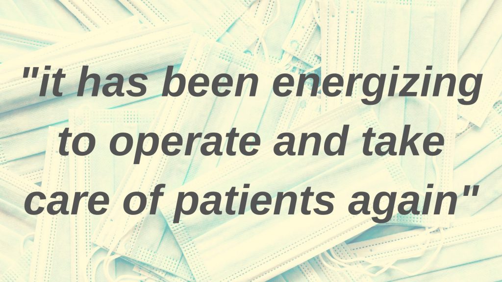 Safely seeing patients again