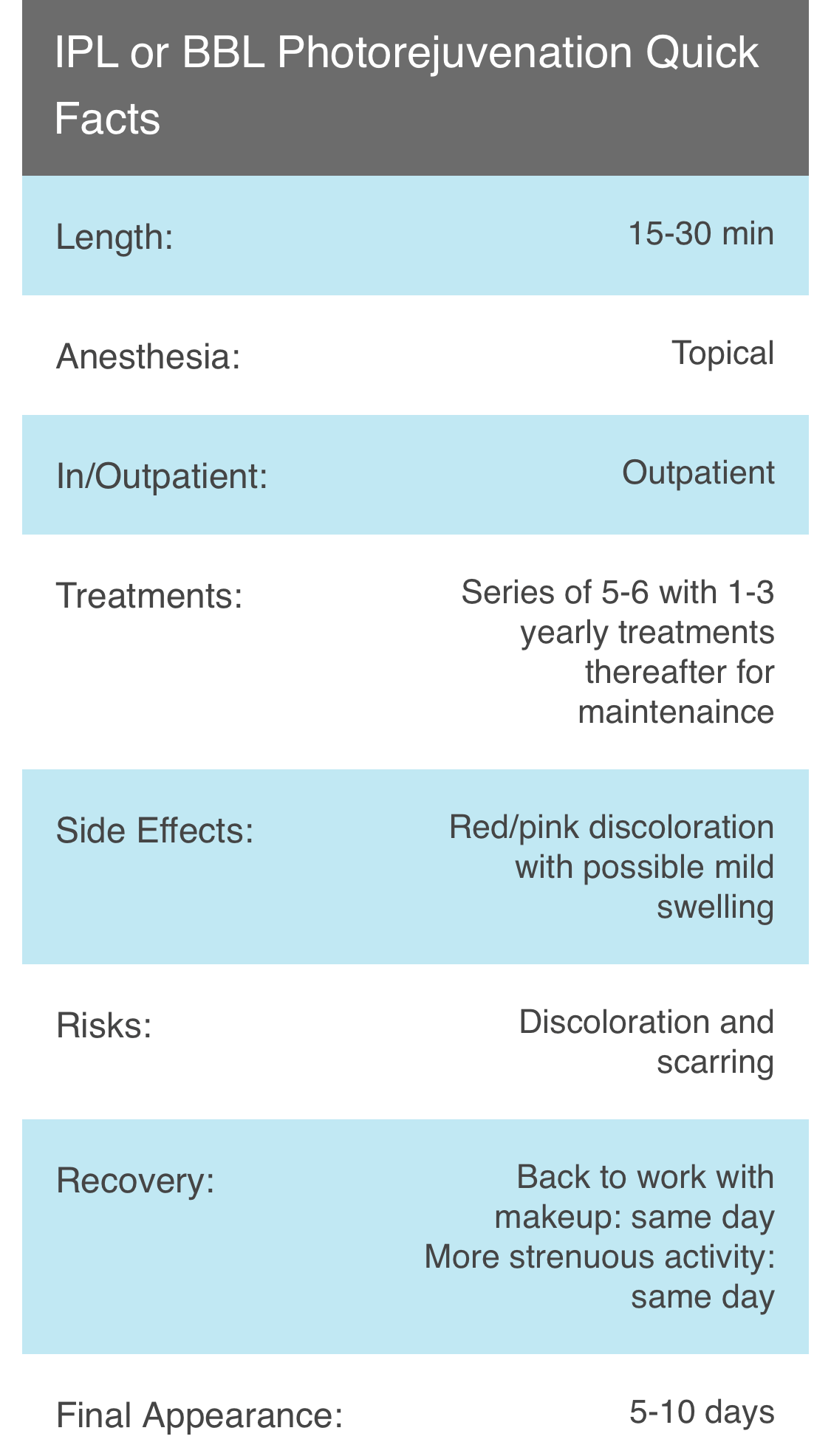 dr. kenkel's quick facts on IPL and BBL photorejuvenation