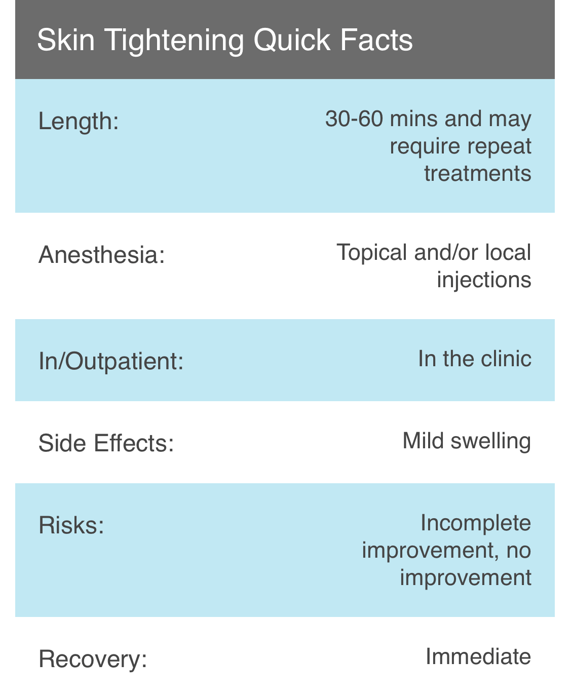 Skin Tightening Quick Facts