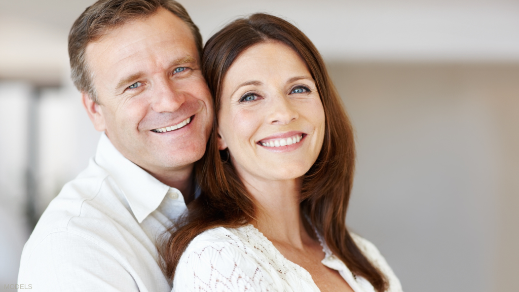 Attractive couple smiling (models)