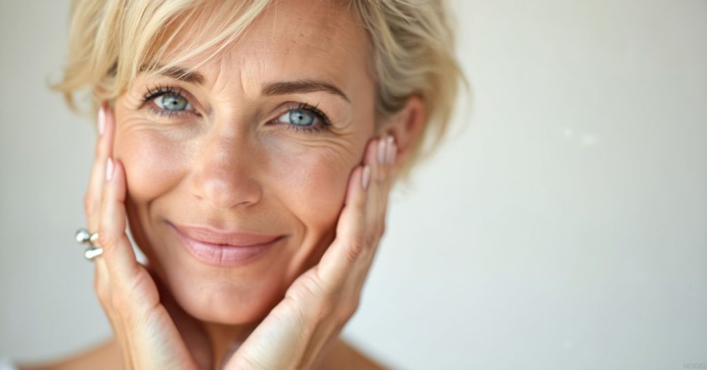 Model image of a woman post GLP-1 weight loss